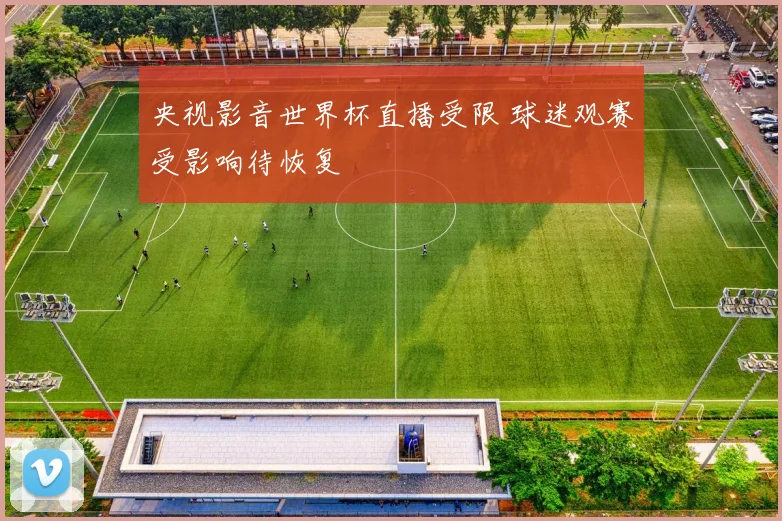 央视影音世界杯直播受限 球迷观赛受影响待恢复