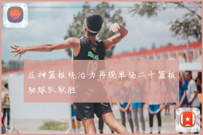 庄神篮板统治力再现单场二十篮板助球队取胜