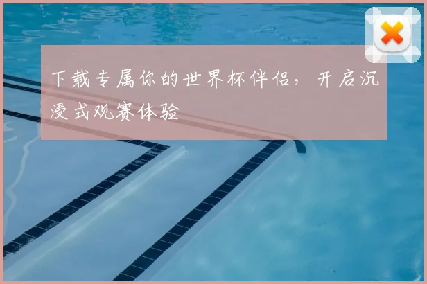下载专属你的世界杯伴侣，开启沉浸式观赛体验