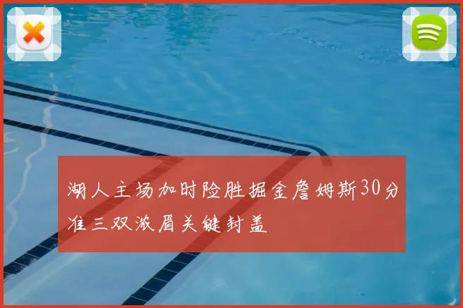 湖人主场加时险胜掘金詹姆斯30分准三双浓眉关键封盖